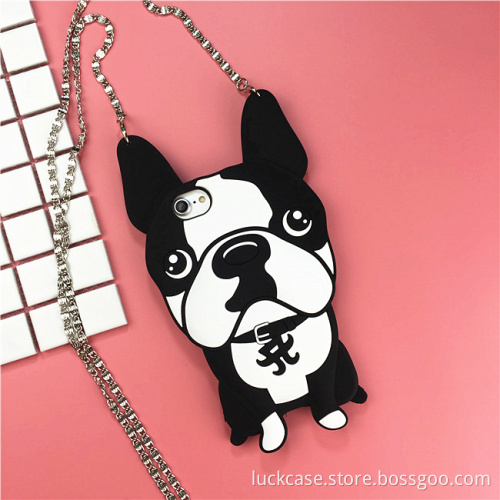 Hot sales cheap lovely cartoon Silicone Phone Case Cover for iphone 7